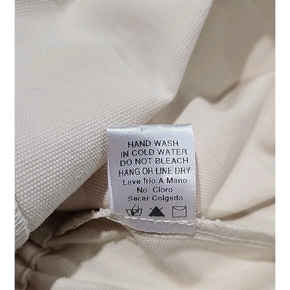 Böhme Denim Skirt Women's Size Medium Cream Cargo Slash Front Pockets Drawstring - Picture 5 of 7